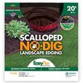 Dimex Dimex 251549 20 in. Decorative Landscape Edging Kit without Dig; Embossed Brown 251549